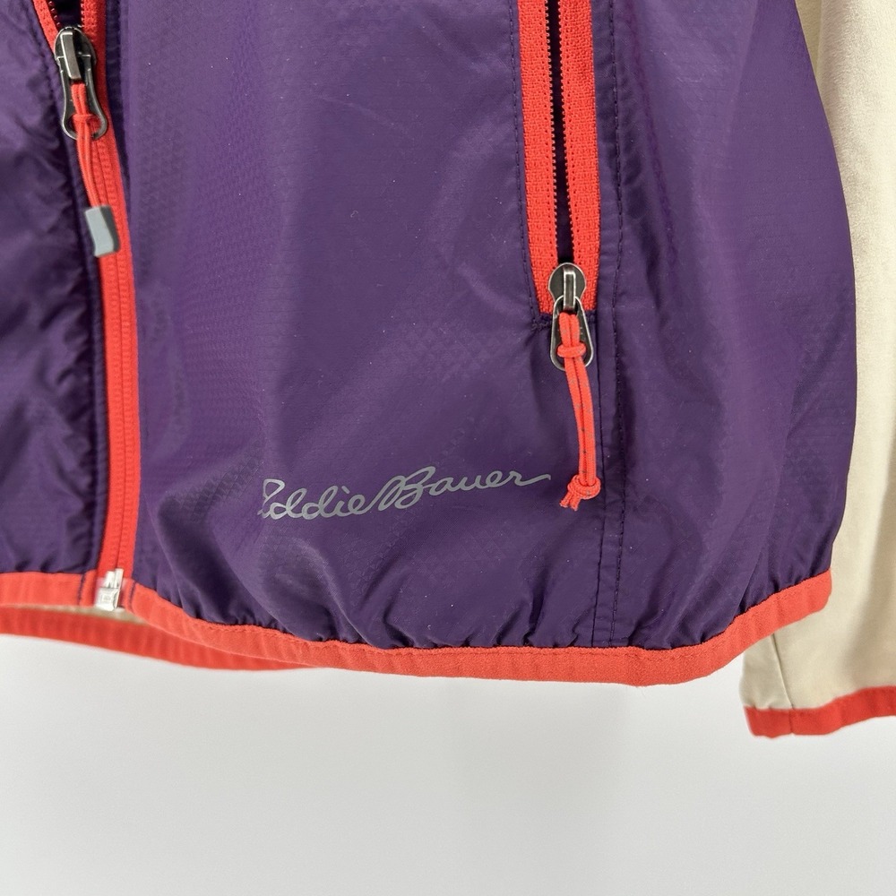 Windbreaker Jacket Full Zip Hooded Purple‎ Gorpcore Nylon Outdoor Wear Hike - Picture 6 of 15